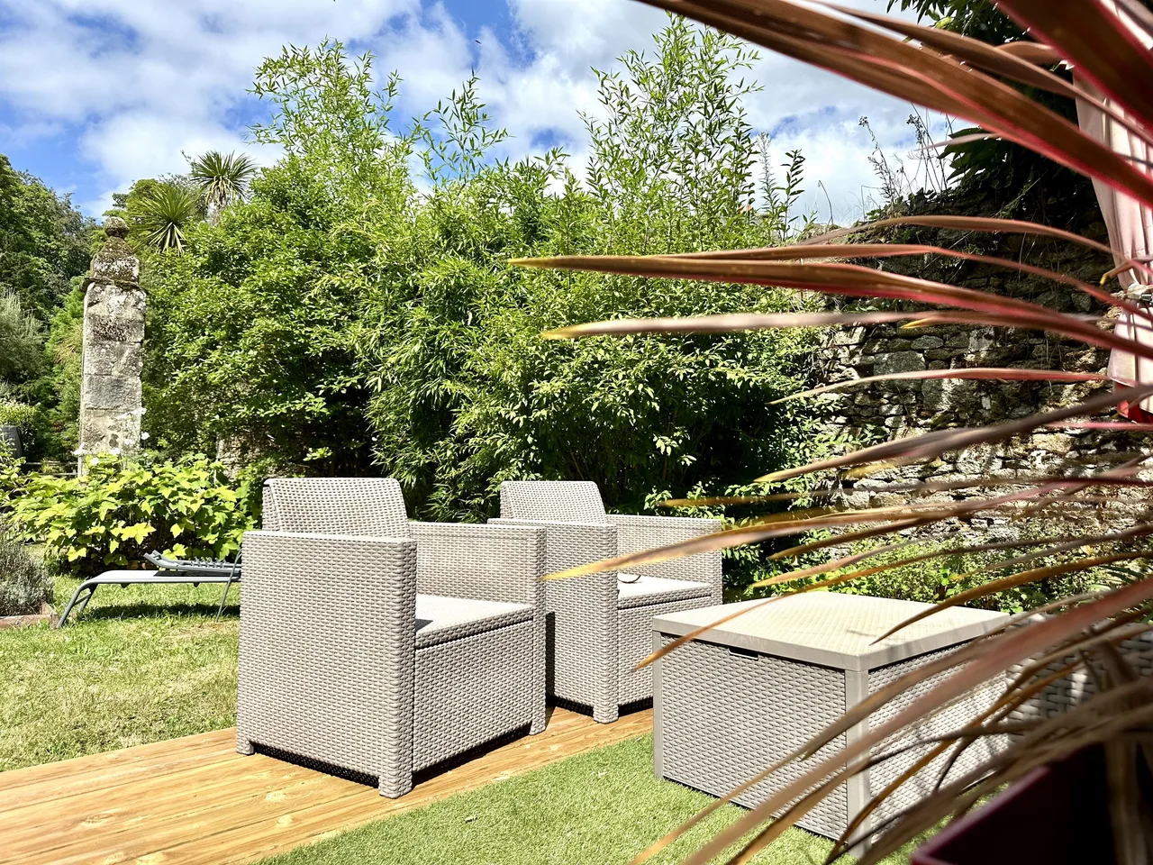 Jardin du Gîte à Roz Maria.