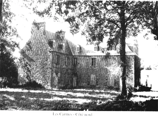 Photographie historique du domaine des Carmes à Quintin, devenu le Manoir de Roz Maria.